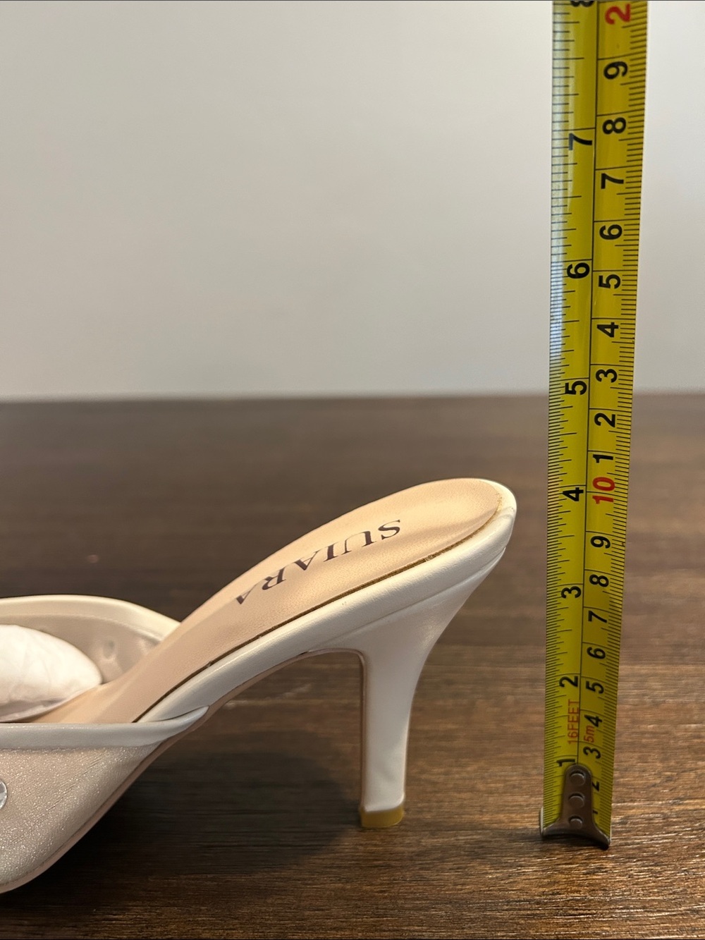 Suiara Kitten Heel Women’s Nude Rhinestones Pointed Toe Stilettos Pumps. SZ 8.5 - Picture 10 of 10